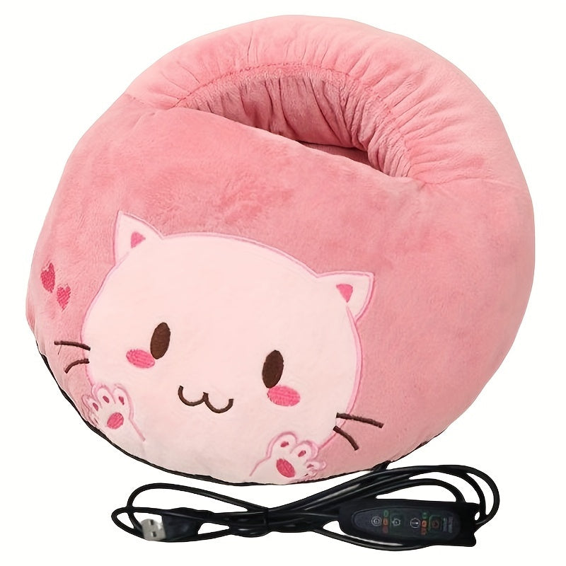 USB Foot Warmer Heater for Shoes Office Electric Shoe Warmer with Timer