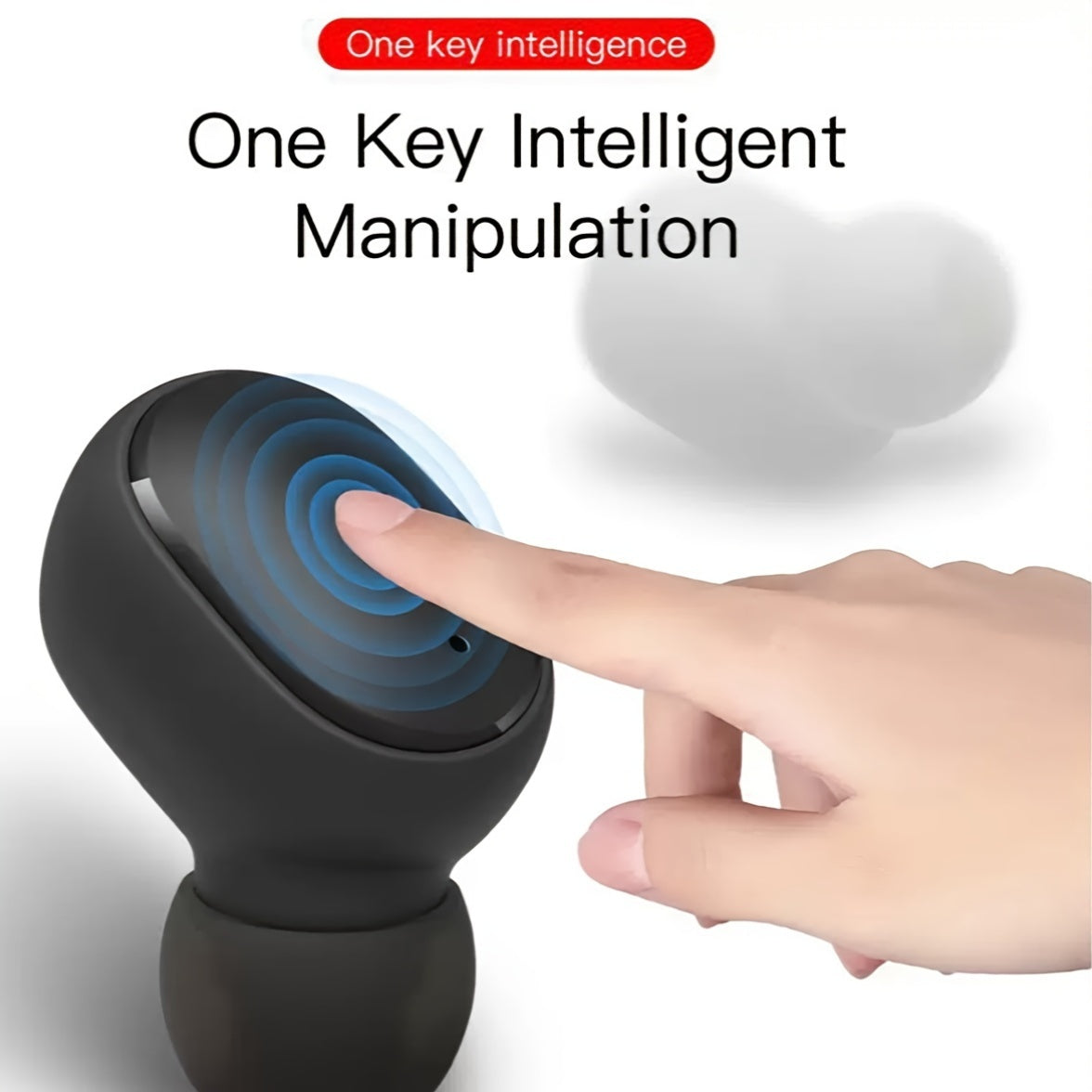 Mini Wireless Earbuds with LED Display HiFi Sound Microphone for Running