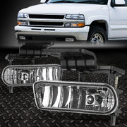 2pcs Front Bumper Fog Lights for Chevrolet Suburban Tahoe 1999-2006 Replacement Lamp Assembly