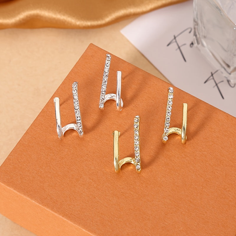 Ayollar uchun rhinestone taqinchoq, oddiy va nafis sovg‘a to‘plami