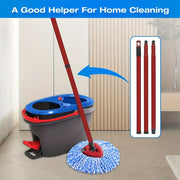 O-Cedar RinseClean Spin Mop almashtirish to'plamini oling, bu sizga oson tozalash imkonini beradi - 55.88-149.86 sm tutqich, uchburchak asos va bosh kombinatsiyasiga ega.