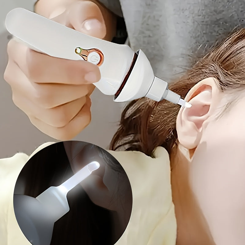 Kit recargable de eliminación de cera de oído USB con luz LED herramienta de limpieza de oídos