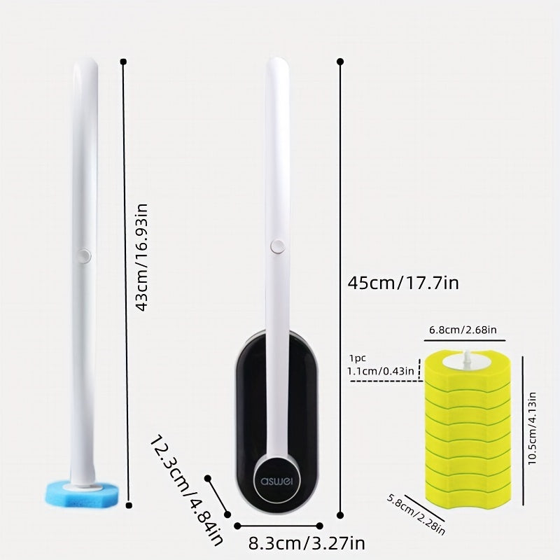 1 ta foydalanish uchun mo'ljallangan hojatxona cho'tkasi to'plami, 8 ta cho'tka boshli bilan hammom va hojatxonalarni tozalash uchun. Qo'shimcha cho'tka boshlarini alohida sotib olish mumkin.