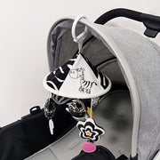 Baby Sensory Toy Hanging Wind Chime with Black and White Umbrella Stroller Charm