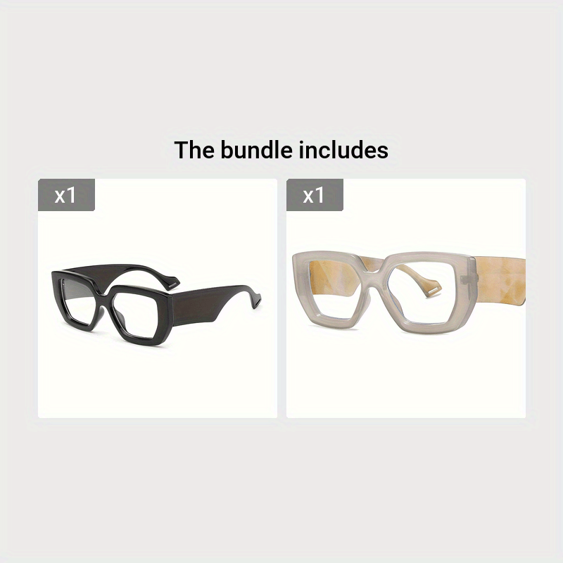 Gafas de ordenador de moda para mujer con montura de bloques de color gelatinoso y lentes transparentes