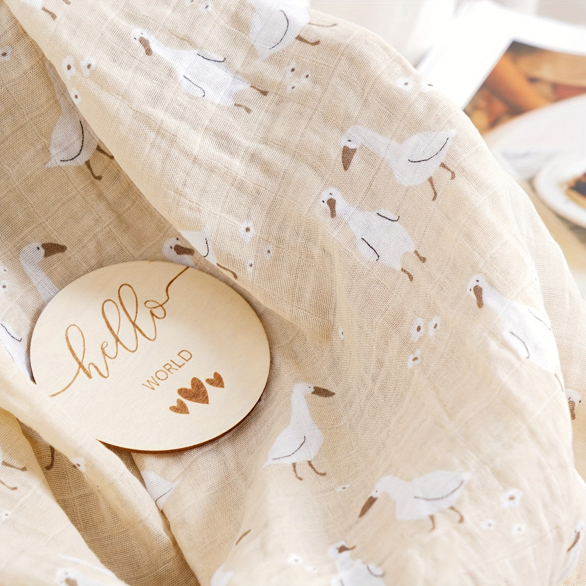 Bola uchun Swaddle qoplamalari yumshoq bambuk tolasi nafas oladigan teri uchun xavfsiz neytral ranglar