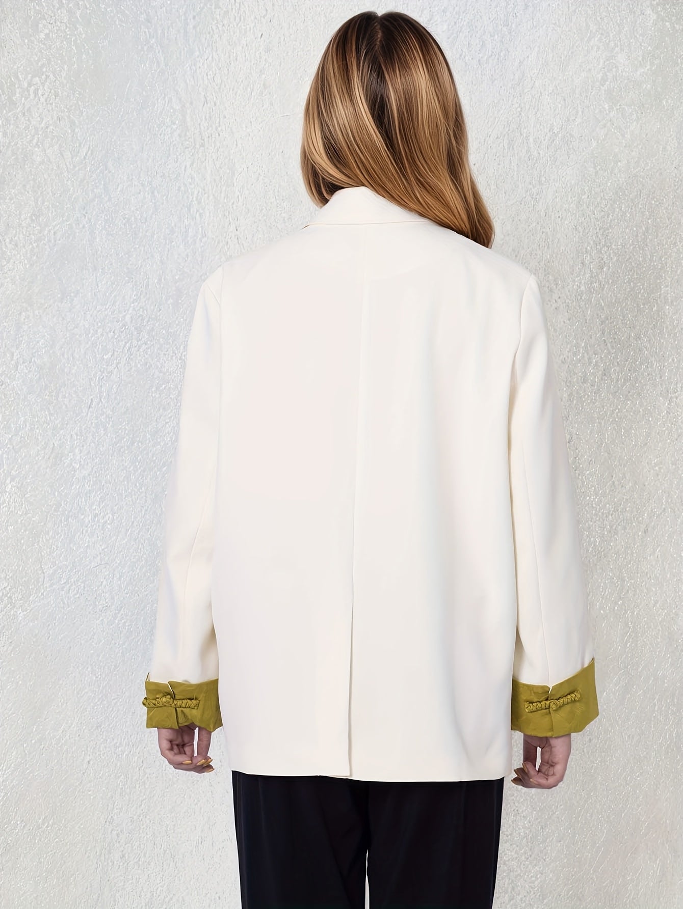 Plus Size Women's Blazer Double-Breasted Office Casual Spring Autumn Winter