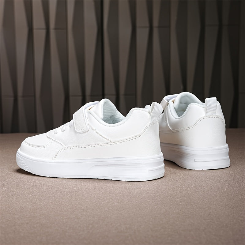 Girls' All-Season Casual Sports Sneakers with Microfiber Leather and EVA Sole