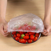 100 Pieces Food Covers Reusable Leak-Proof Dust-Proof Elastic Plastic for Fruits and Food Storage