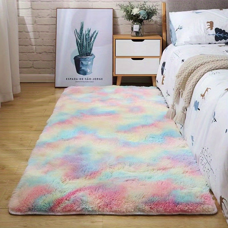 Soft Fluffy Shag Area Rug for Living Room or Bedroom Non-Slip Machine Washable