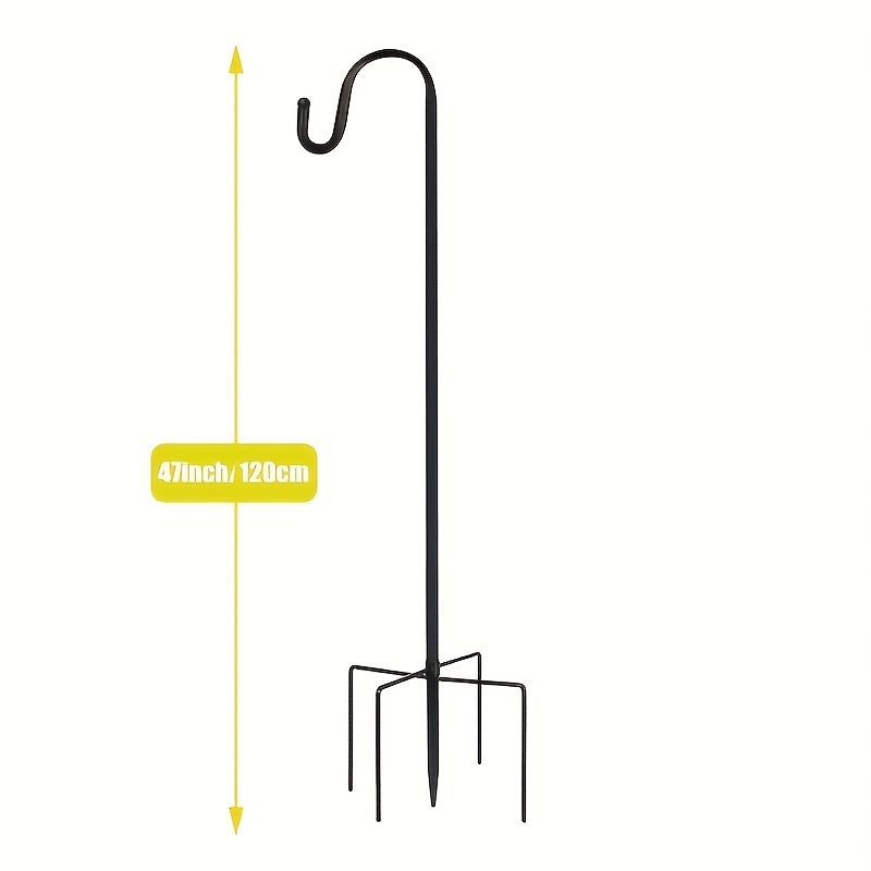 Heavy Duty Garden Shepherd Hooks for Bird Feeders Plant Baskets Solar Lanterns