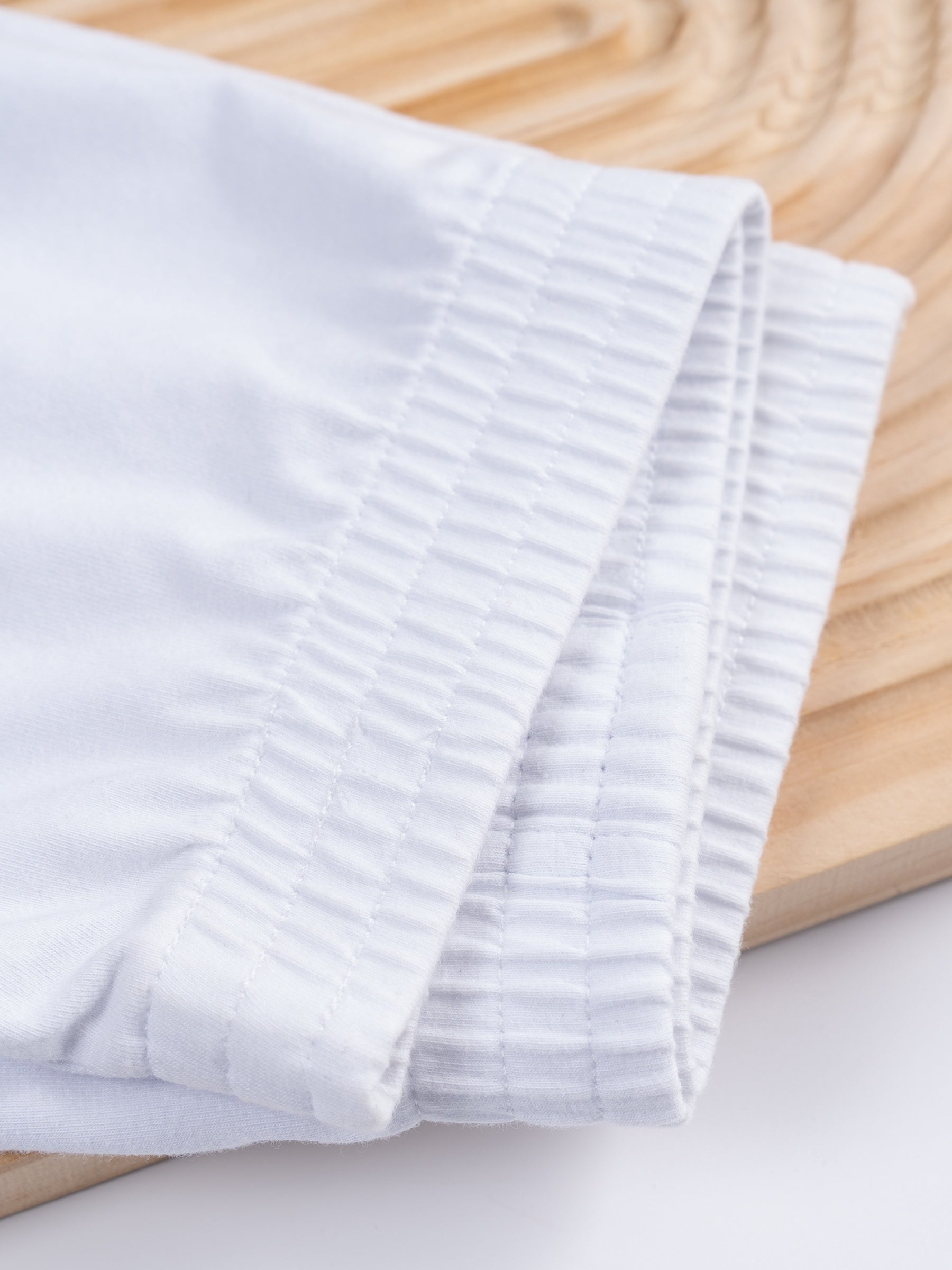 Men's Cotton Boxer Briefs 5 Pack White Breathable Comfortable Casual Sports