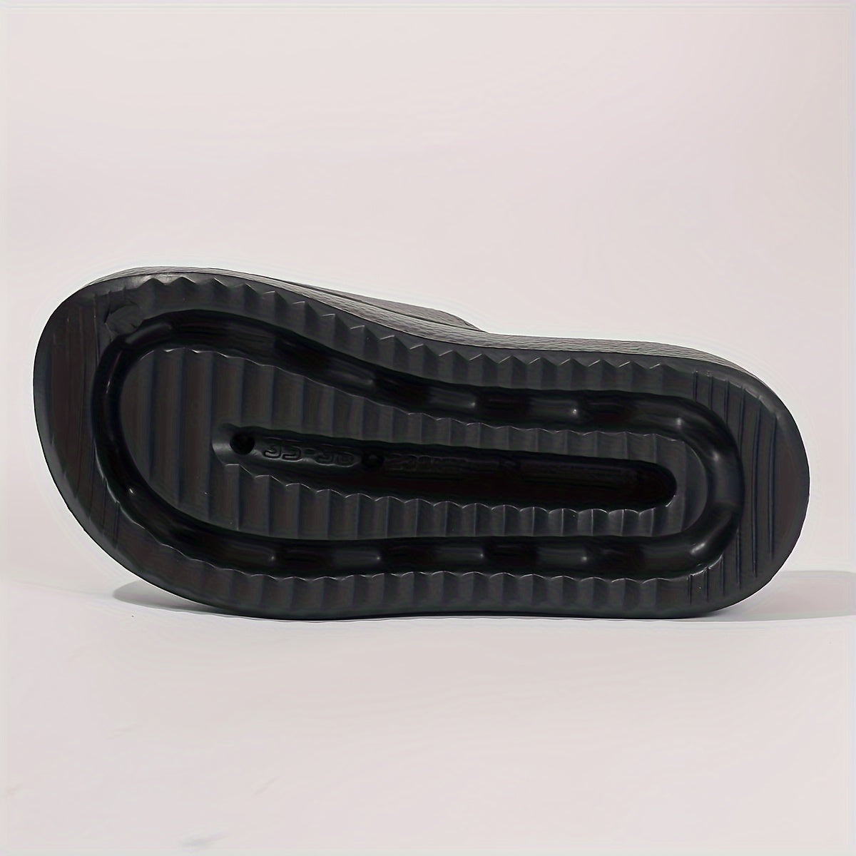 Ayollar uchun qora EVA slayd sandalki, qalin tagli, oddiy yozgi plyaj kiyimi