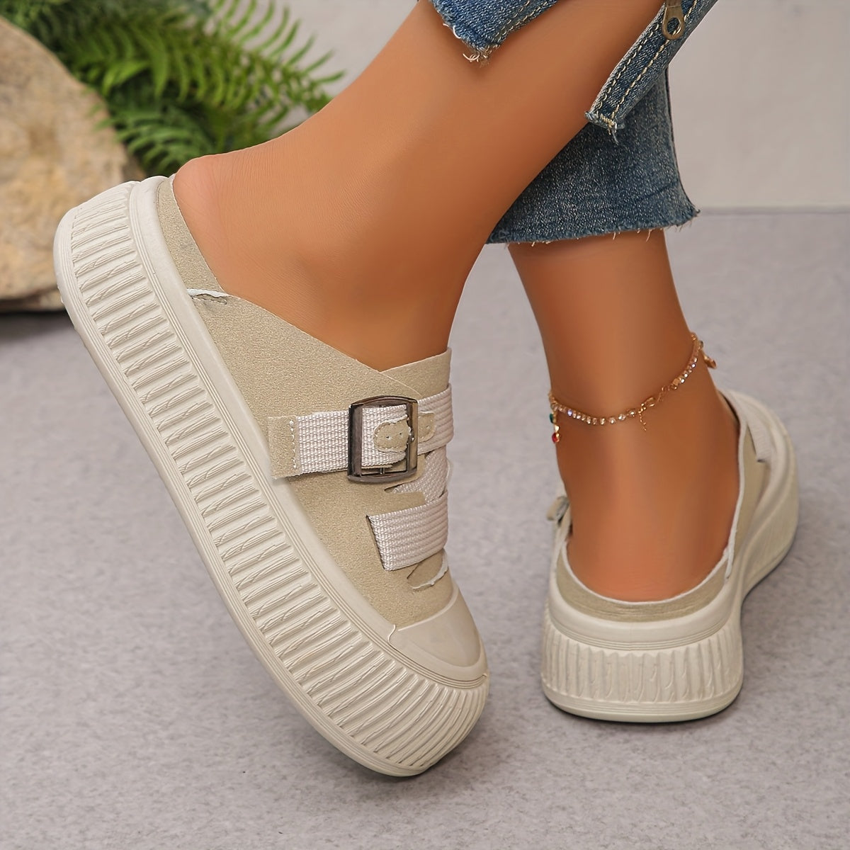 Women's Flat Shoes with Thick Soles for Spring and Summer