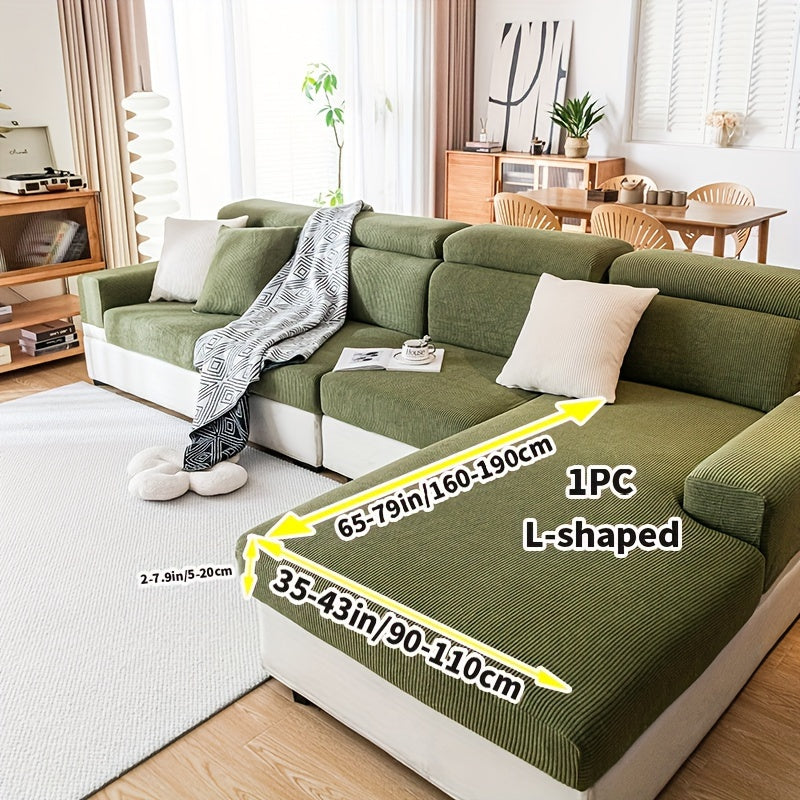 Эластичный чехол на диван, всесезонный, моющийся, прочный, противоскользящий, для кресла до 4-х мест, современный домашний офис