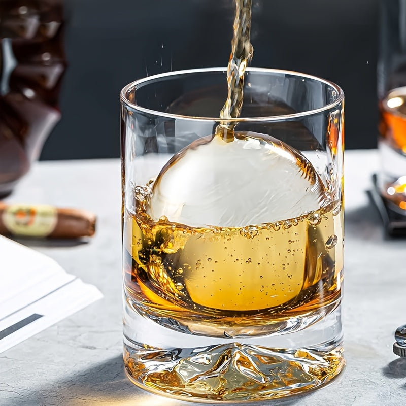 Ice Sphere Molds Silicone Ice Ball Maker 6.35cm Clear Set of 2