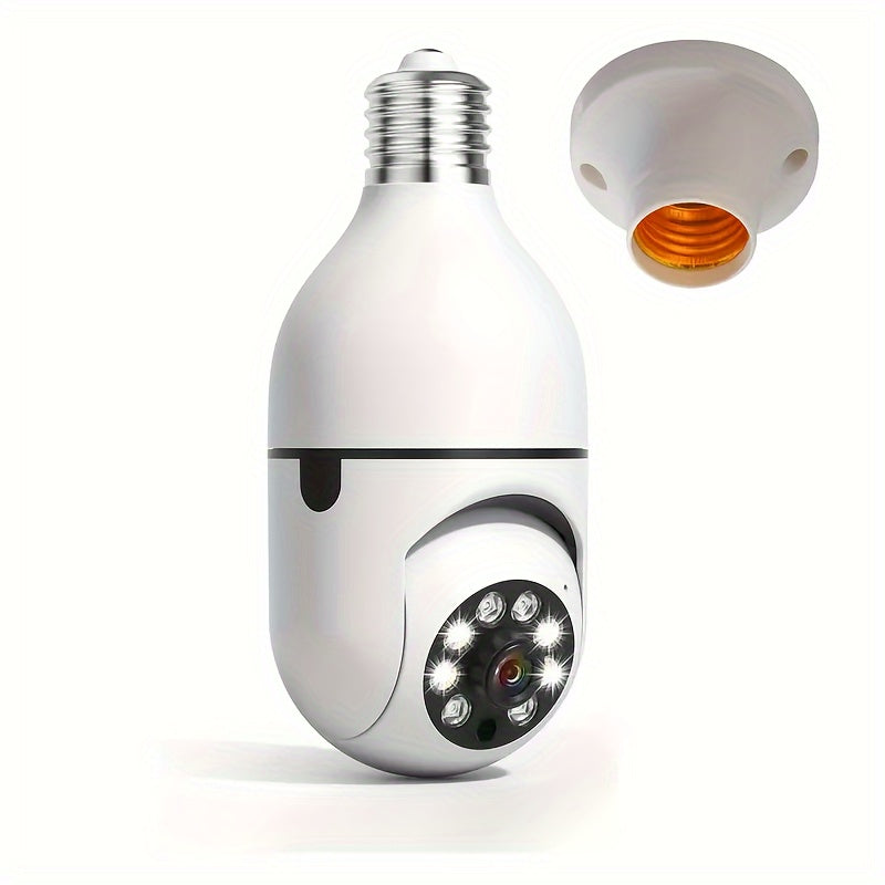 WiFi HD E27 Bulb Camera with Night Vision and Two-Way Audio