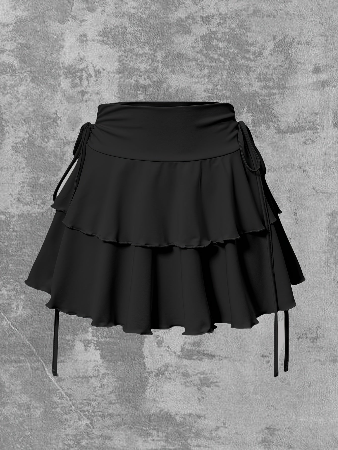 Women's Tall Short Skirt with Elastic Waist and Solid Color Spring Summer Fall Fashion