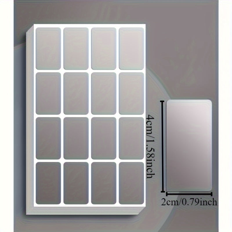 160pcs Waterproof Oil-Resistant Silver Label Stickers for Storage