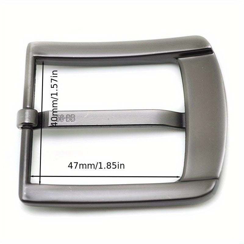 Set of Two 40mm Zinc Alloy Belt Buckles for Men Leather Craft Jeans Webbing