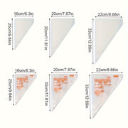 Set of 100 Disposable Pastry Bags for Cake Decoration and Desserts