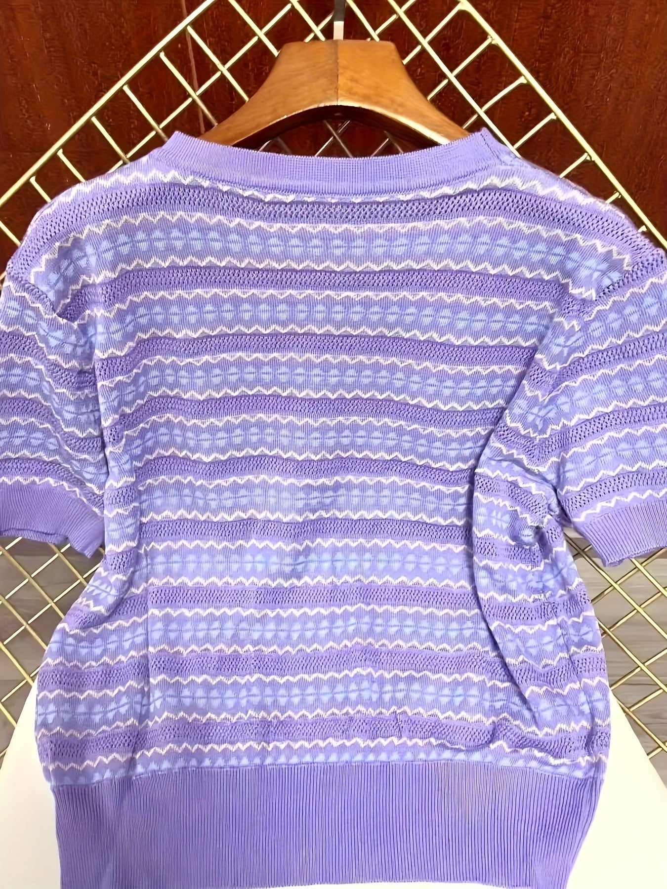 Plus Size Women's Summer Short Sleeve Cover-Up Top