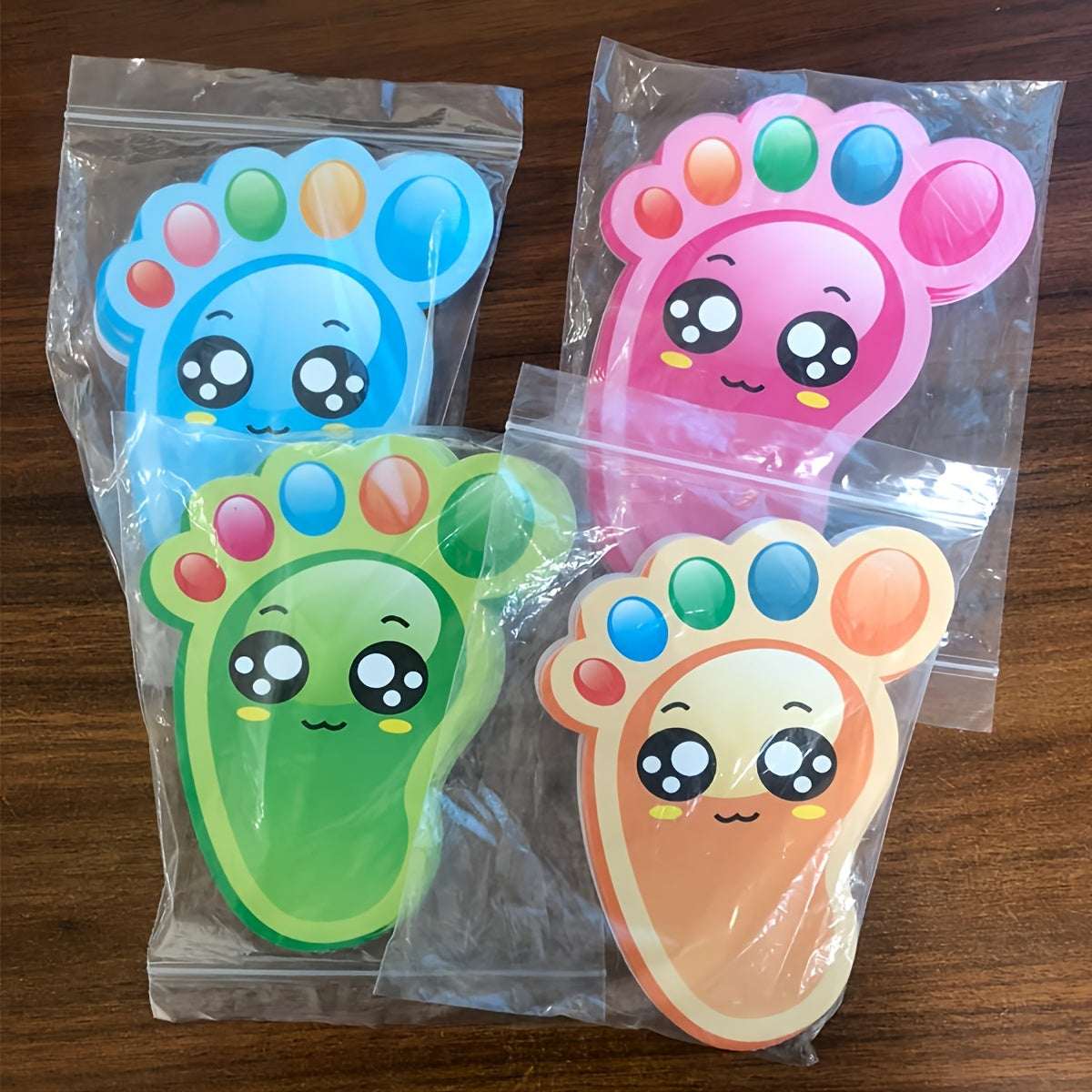 30-Pack Footprint-Shaped Floor Stickers Indoor Directional Guidance for Events