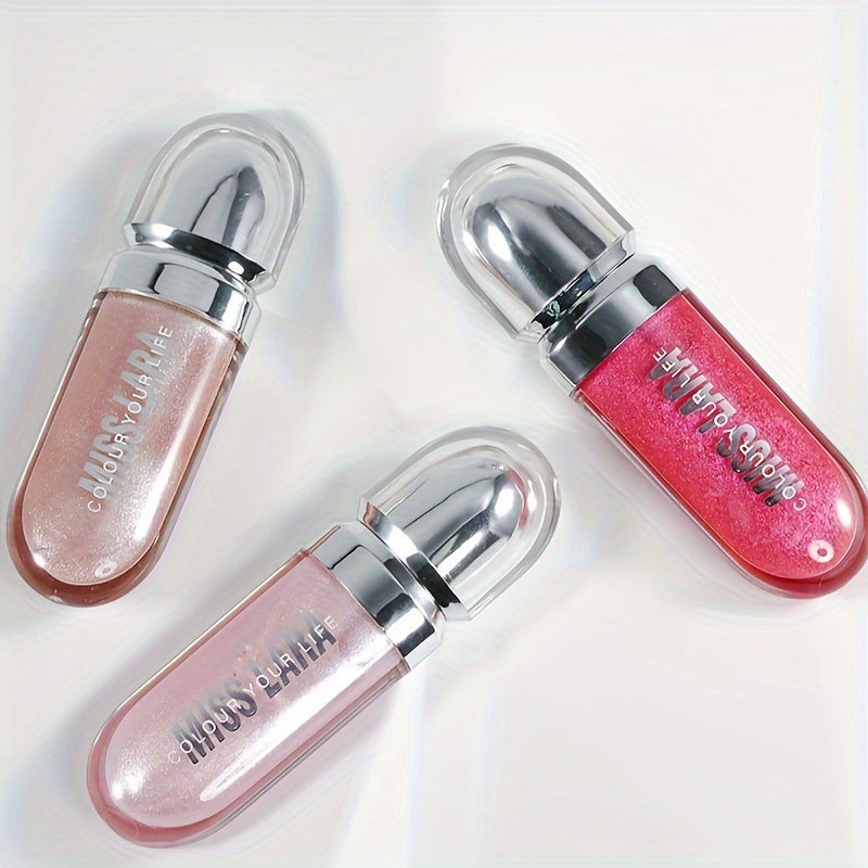 Brillo labial hidratante para mujer - Barra de labios líquida hidratante en rosa naranja