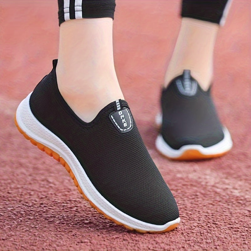 Women's Casual Slip-On Sneakers Breathable Fabric Rubber Sole All-Season Low Top