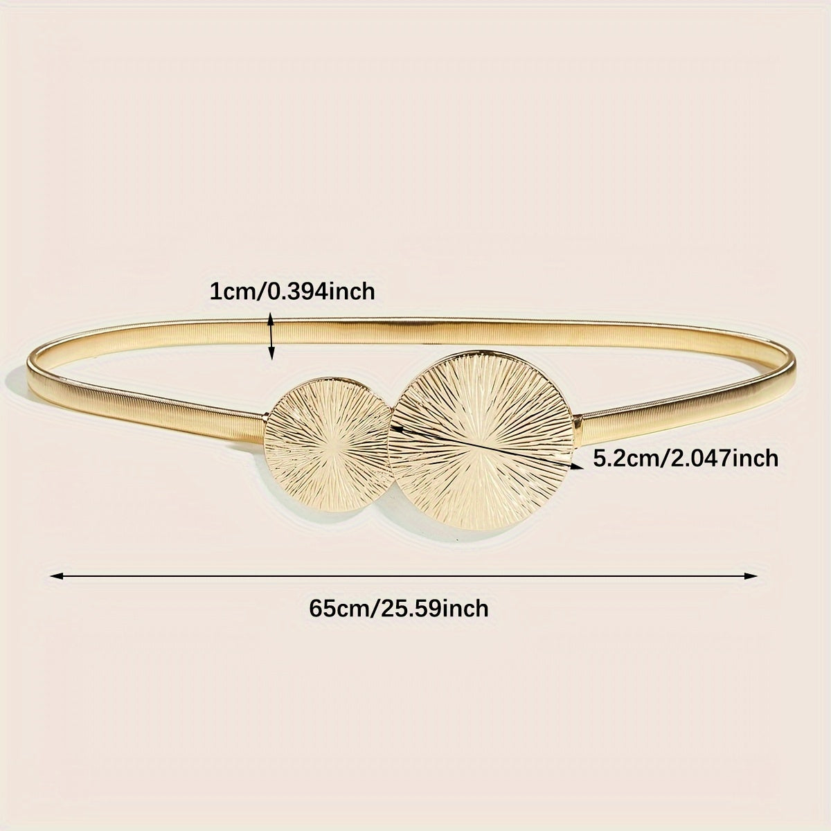 Women's Elegant Skirt with Western Style Belt and Dress Waist Chain