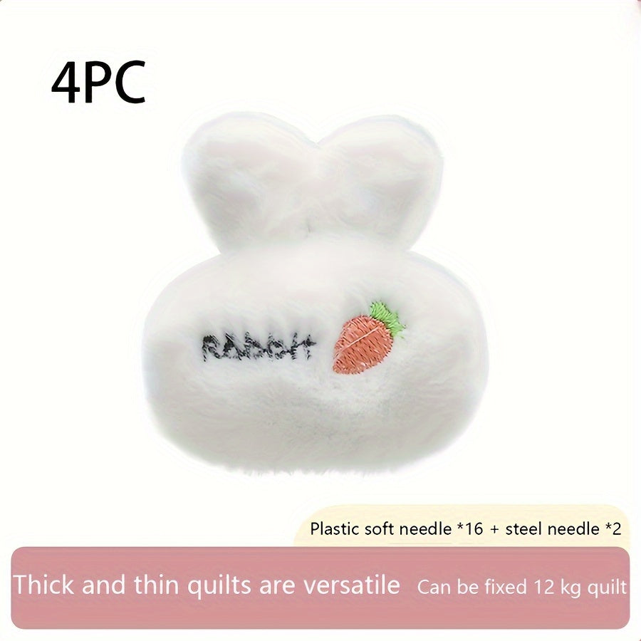 Set of 4 Non-Slip Bed Sheet Clips in Mixed Colors for Mattress Grip