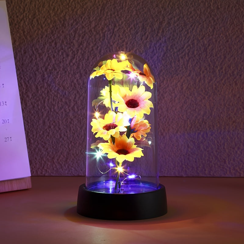 Sunflower Night Light for Home Decor and Special Occasions