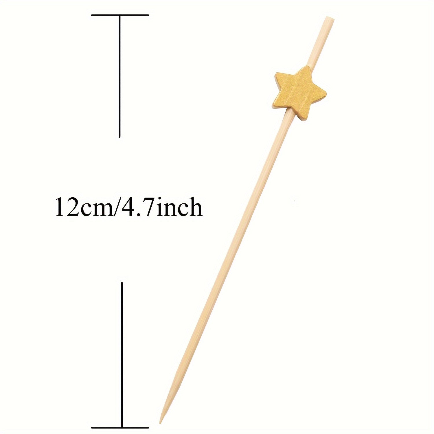 Handmade Gold Star Cocktail Picks for Party Supplies