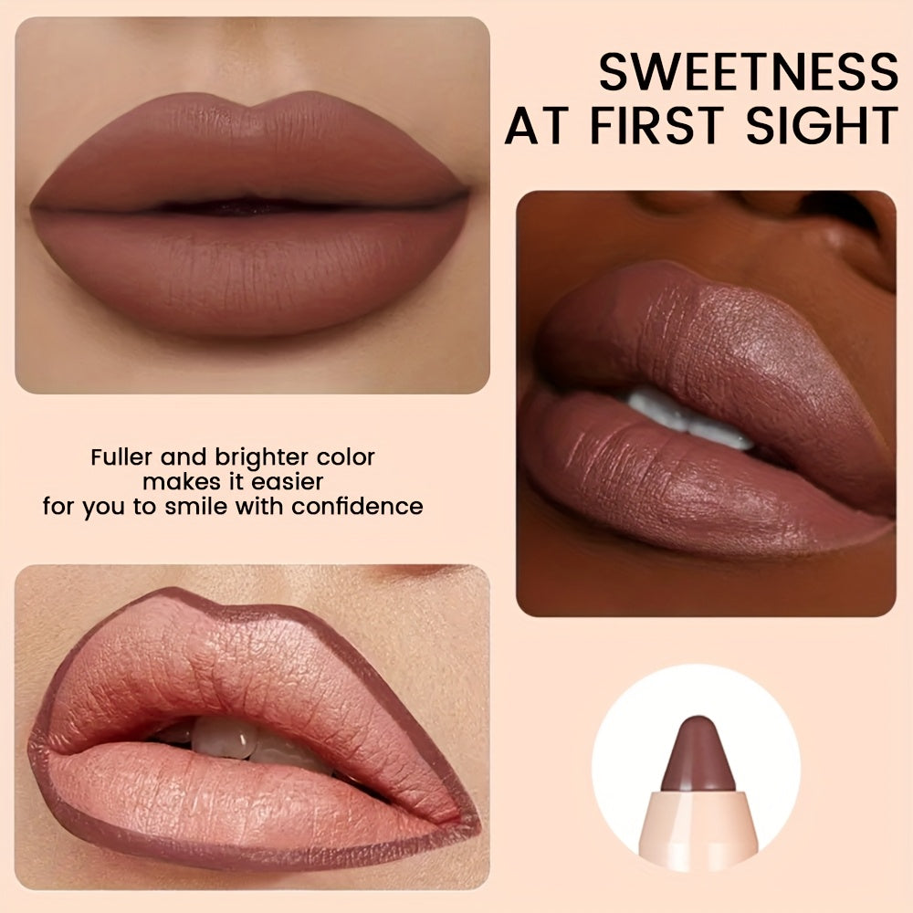 lápiz de labios mate impermeable para mujer, de larga duración y a prueba de manchas