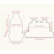 Universal Car Seat Covers Fit 5-Seater Vehicles Durable Easy Maintenance