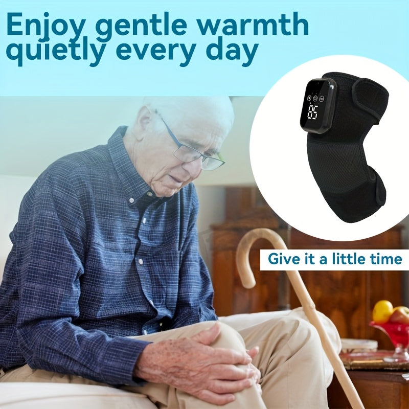 USB orqali zaryadlanadigan tizzaga mo'ljallangan massaj qiluvchi, sozlanadigan qora tasma, issiqlikni bo'shatuvchi funksiyasi va to'liq tanani qo'llab-quvvatlash. Keksalar uchun ideal sovg'a.