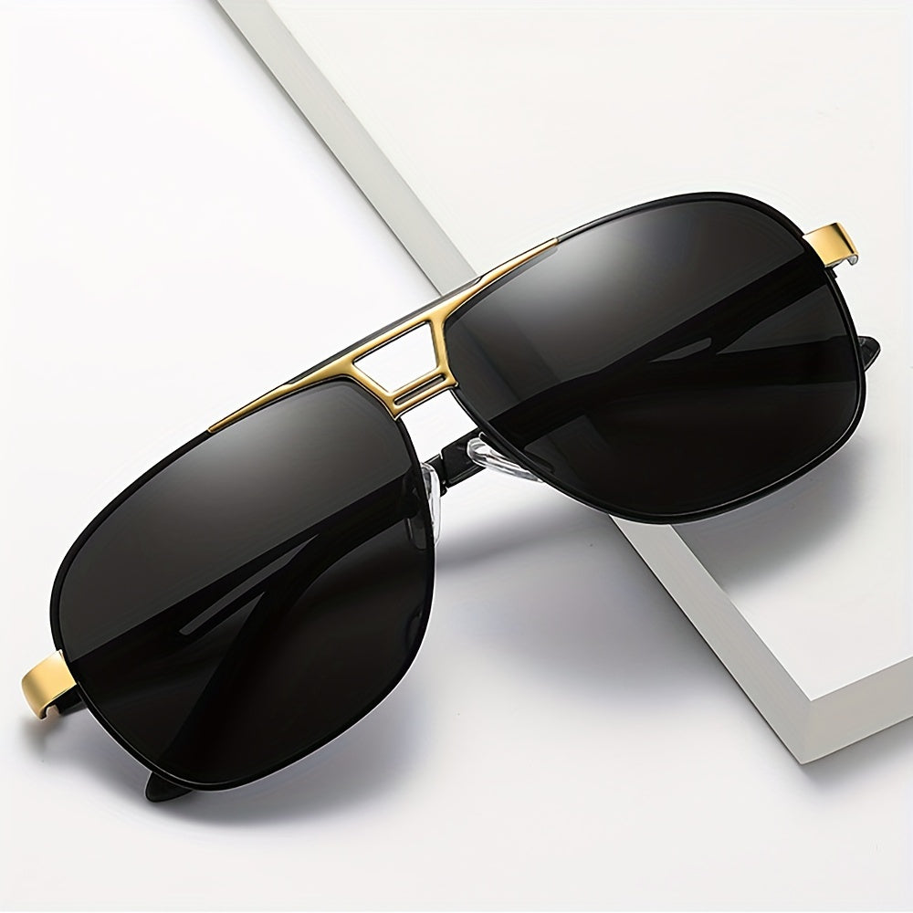 Unisex Metal Frame Polarized Fashion Sunglasses for Outdoor Sports and Travel