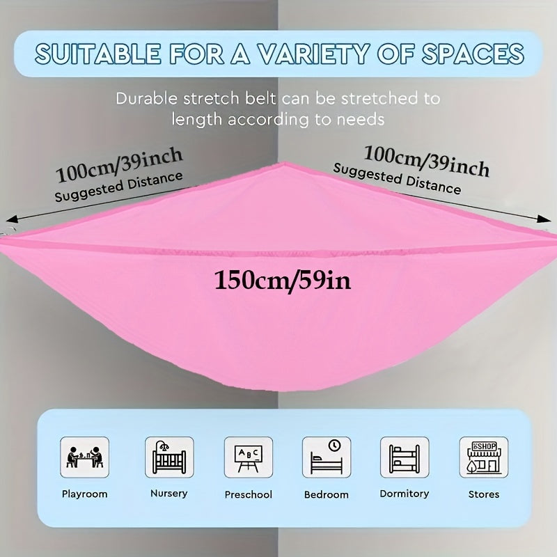 Stuffed Animal Storage Organizer Hangable Net for Playroom or Bedroom