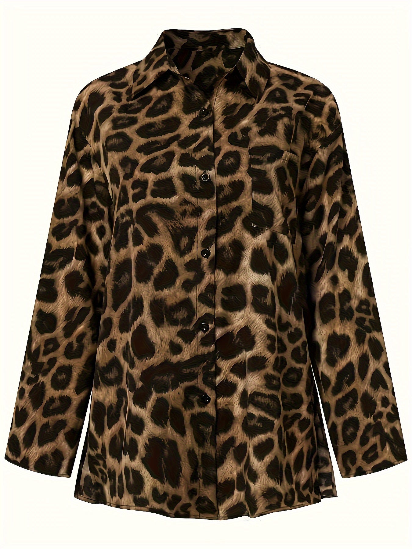 Women's Blouse Spring/Summer All Over Print Polyester Elegant Woven Lapel