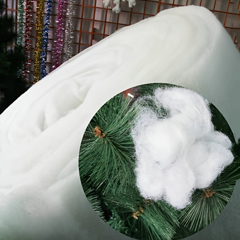 Artificial Snow Roll for Christmas Decorations and DIY Projects White Thick Fake Snow Cover