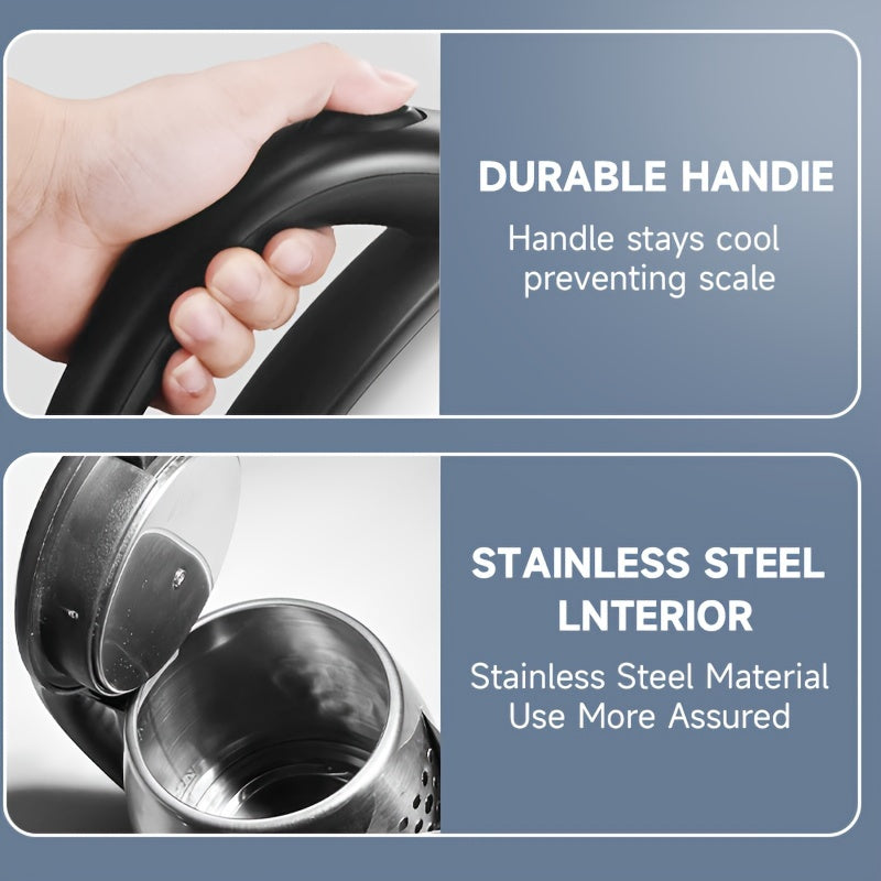 Электрический чайник 1.8Л 1500Вт нержавеющая сталь безопасность при сухом кипячении автоматическое отключение