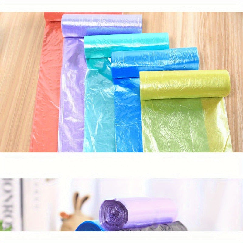 100-Pack Disposable Garbage Bags Set for Kitchen Bathroom and Office