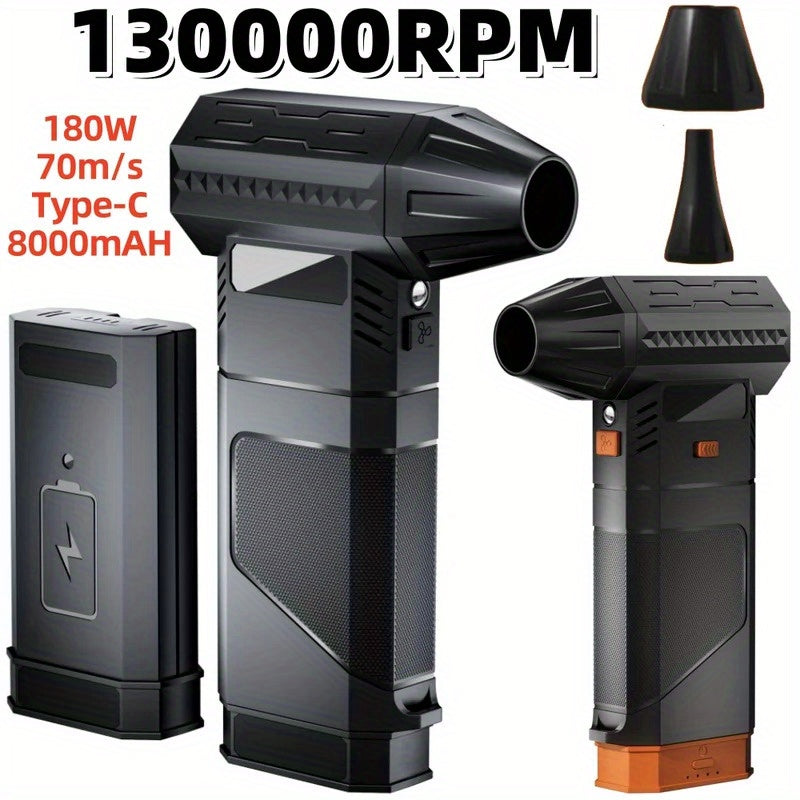 130,000 RPM yuqori tezlikdagi fan va Type-C zaryadlashga ega kuchli changyutgich 70M/S havo oqimini brushless jet dizayni bilan taqdim etadi.