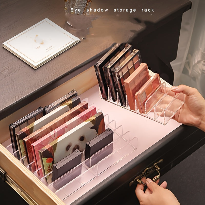 Clear DVD CD Storage Rack Organizer for Home Office Cosmetics and Blushes