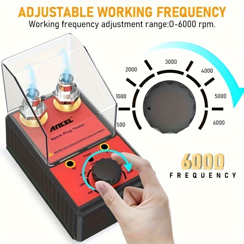 Car Spark Plug Tester Ignition Analyzer for Gasoline Vehicles 0-6000RPM 110V/220V