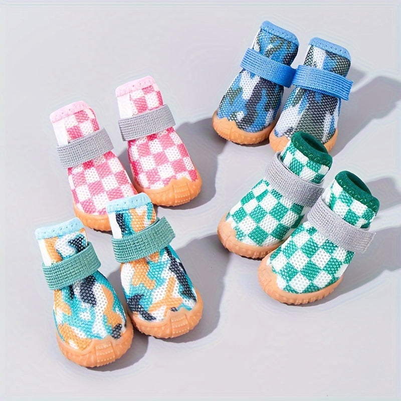 Dog Shoes for Small Dogs Breathable Non-Slip Dirt-Resistant Elastic All-Season