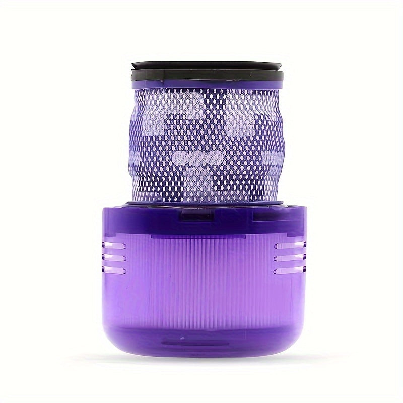 Set of 2 HEPA Filters for Cordless Vacuum with Purple Mesh and Yellow Brush