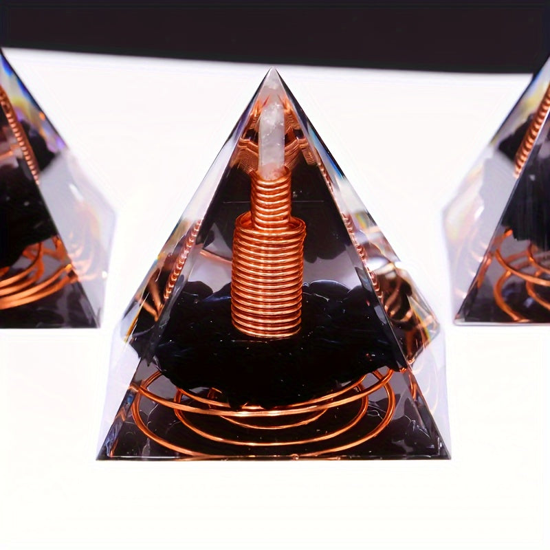 Crystal Orgonite Pyramid for Home Decor and Gift Ideas
