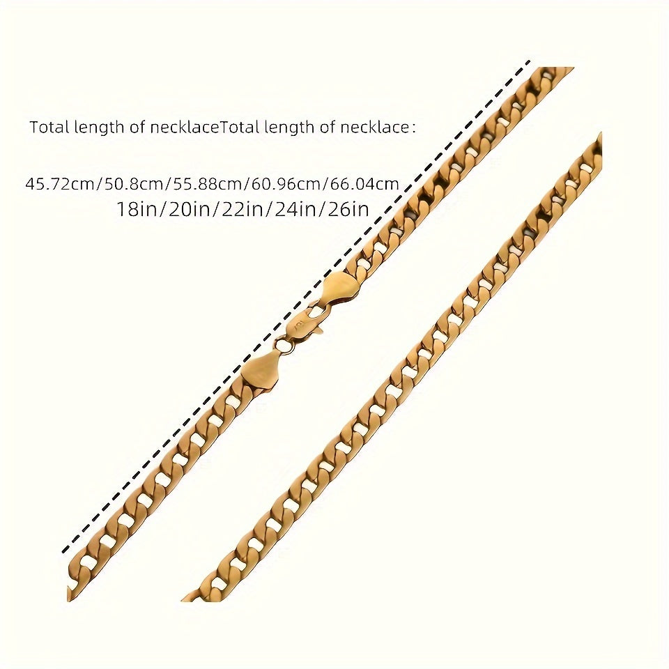 Women Gold Chain Necklace 55.88cm 14K Plated Elegant Party Jewelry