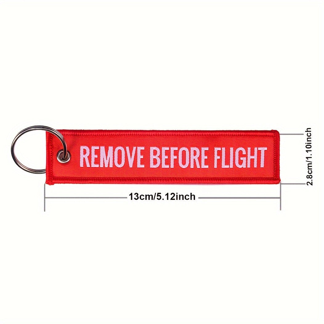 Bundle of 50 Remove Before Flight Woven Keychains for Pilots and Aviation Fans